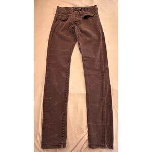 VTG Lip Service Rude Jeans Mens 28x32 Purple Skinny Denim Rockability Grunge Y2K